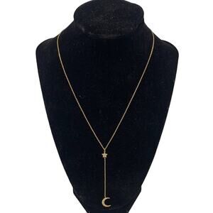Dainty Moon and Star Necklace